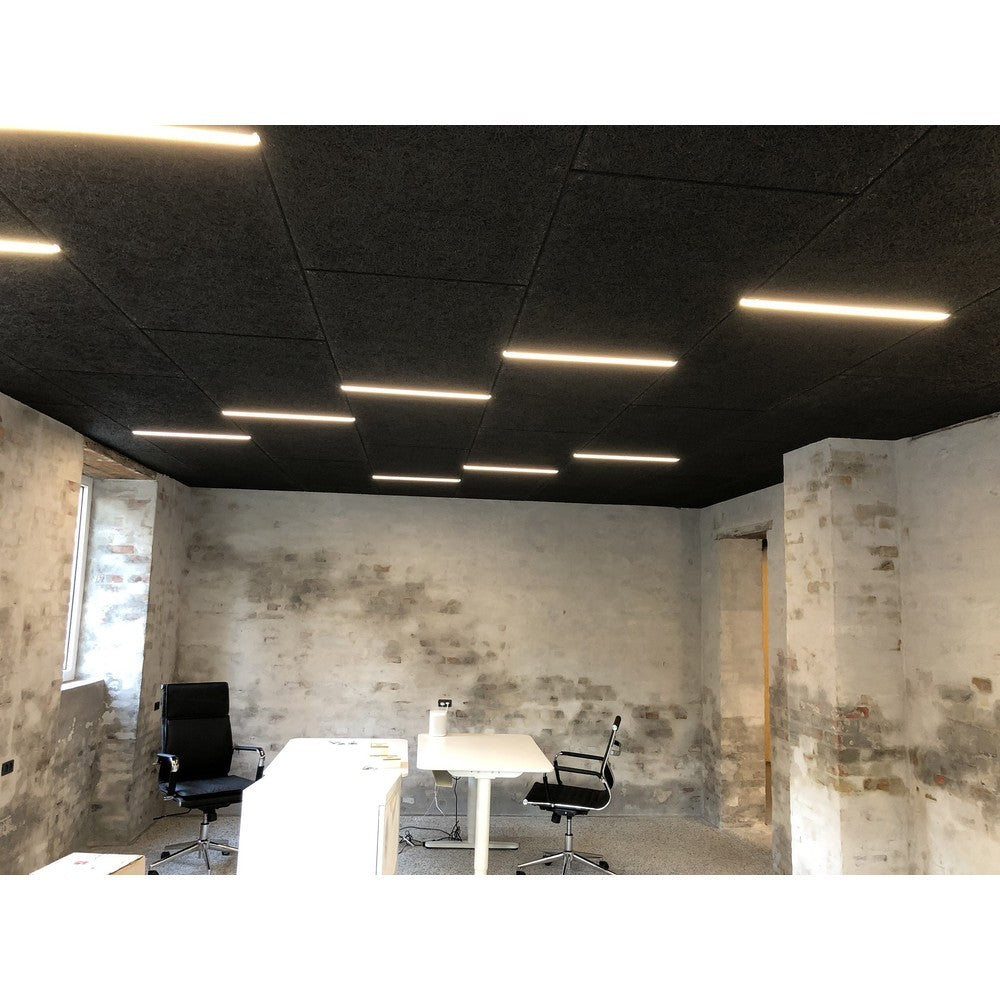 LED Troldtekt Skinne 60 cm, CCT - 19W, Akustilight, Planforsænket, 24V, 1950lm, RA93, 5 års producentgaranti