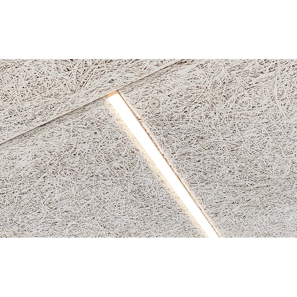 LED Troldtekt Skinne 120 cm, CCT - 35W, Akustilight, Planforsænket, 24V, 3700lm, RA93, 5 års producentgaranti