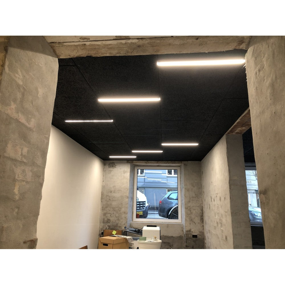 LED Troldtekt Skinne 120 cm, CCT - 35W, Akustilight, Planforsænket, 24V, 3700lm, RA93, 5 års producentgaranti