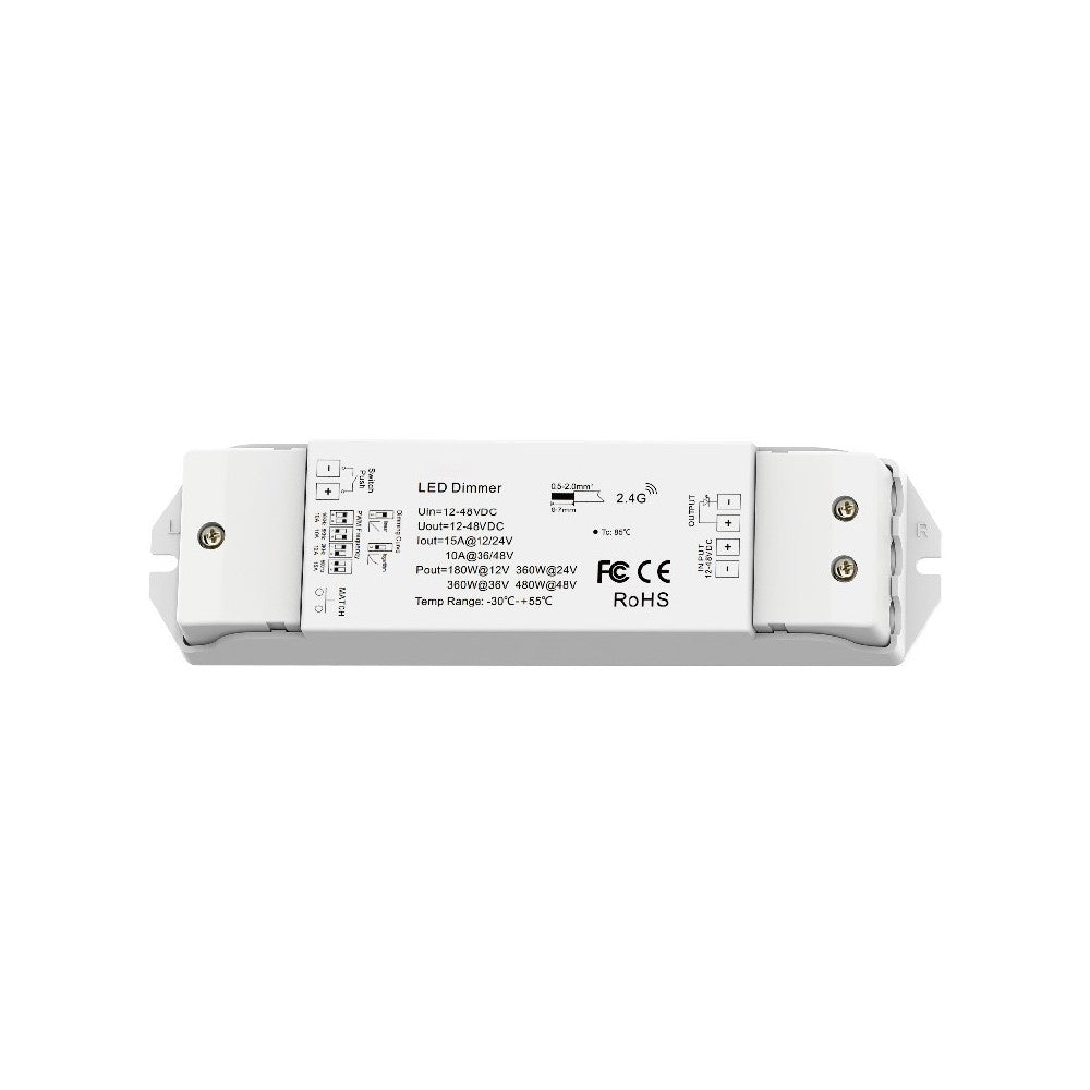 LEDlife rWave dæmper med fjernbetjening - Aflastning i begge ender, 12V (180W), 24V (360W)
