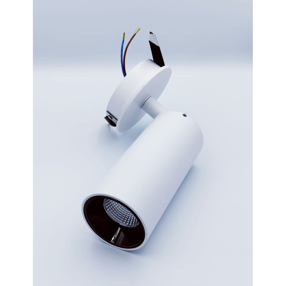 Dæmpbar hvid downlight spot - LEDlife 12W, Ø5,5 cm hul, Ø5,2 cm mål, RA 90, 230V, 1200lm