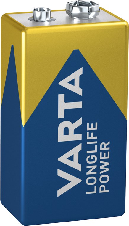 Alkaline E-blok batteri - 9V / 500mAh (1 stk.)