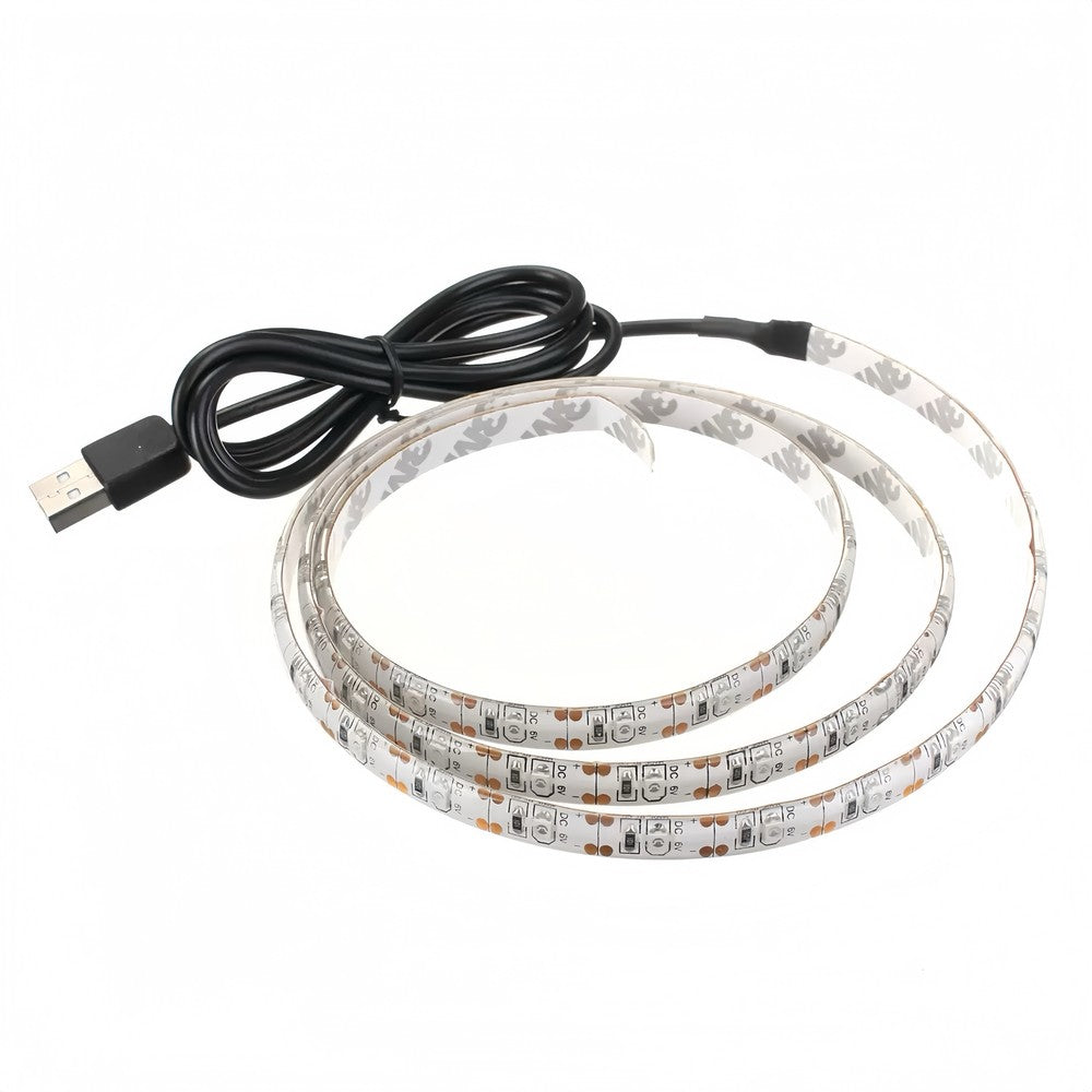 80 cm USB LED strip til TV og PC - 60 LED pr. meter, IP65, 5V