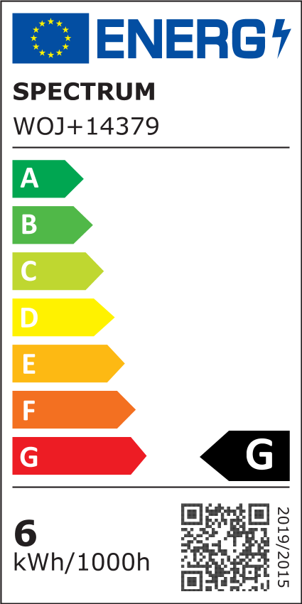 6W LED kronepære - G45, dæmpbar, matteret glas, E27, 480lm, RA80