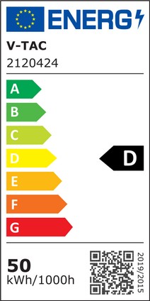 V-Tac 50W LED gadelampe - Samsung LED chip, Ø60mm, IP65, 100lm/w, 5000lm, RA70