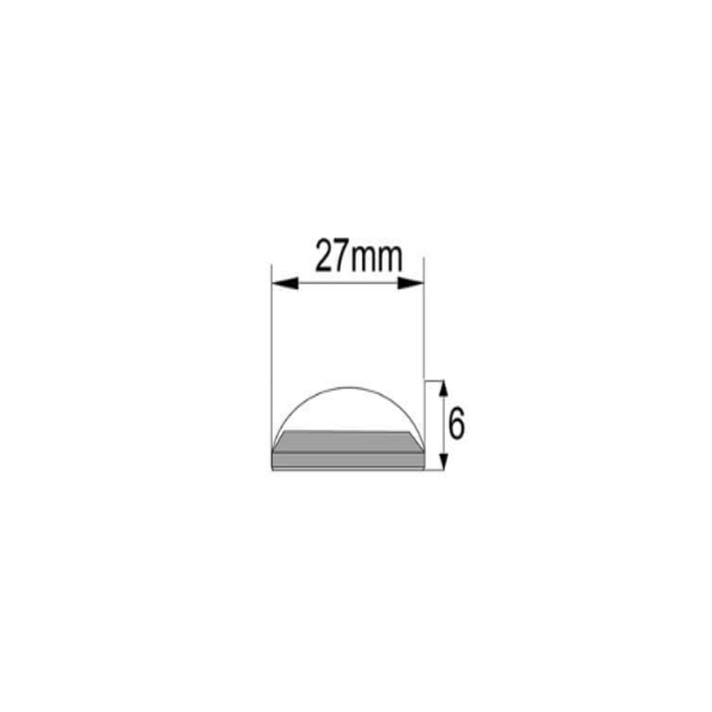 1 meter LED skabsbelysning - 6mm høj, 12V, 9W, med endeprop, 700lm, RA82