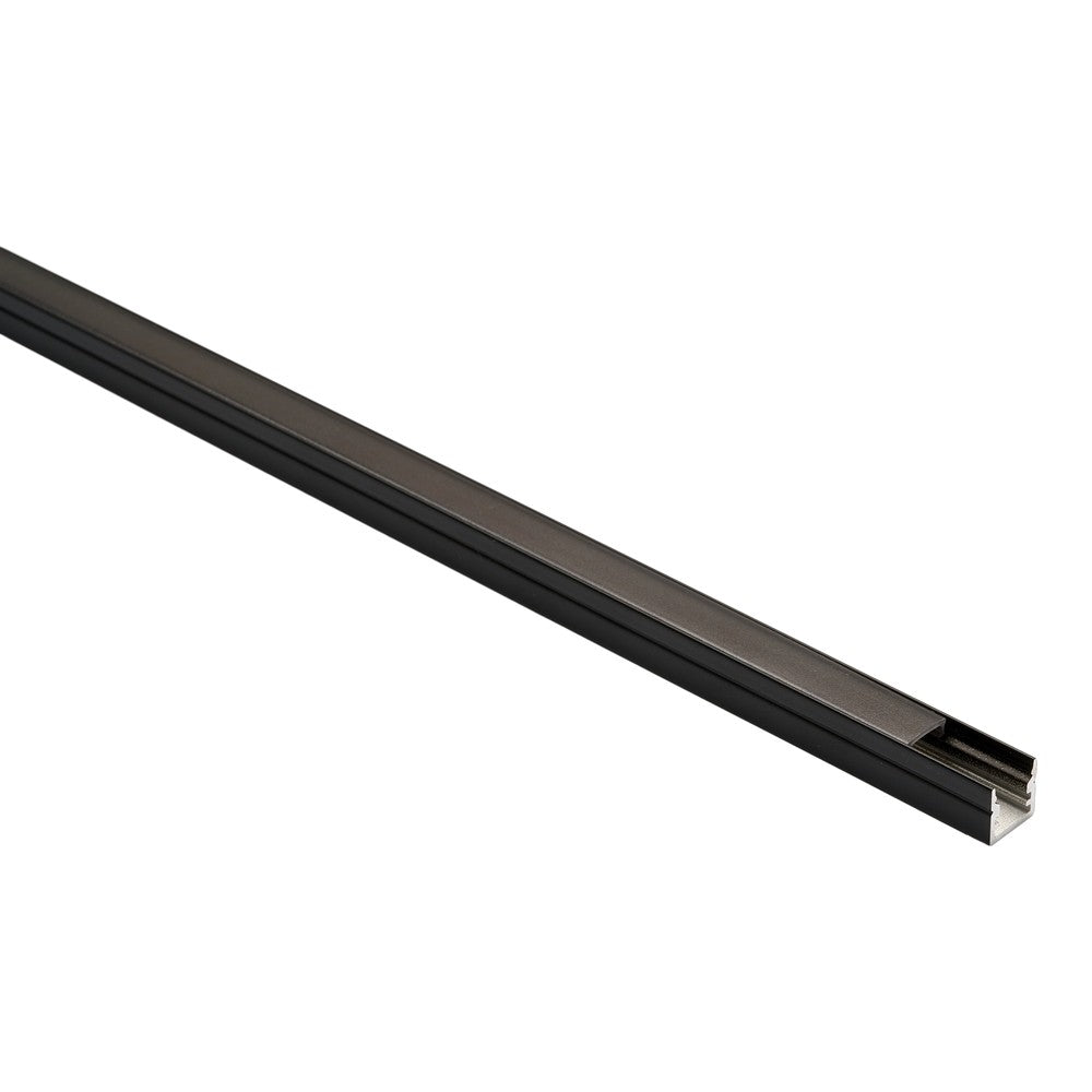 Sort matteret aluprofil til akustikpanel - 1,2m længde, 10x10mm