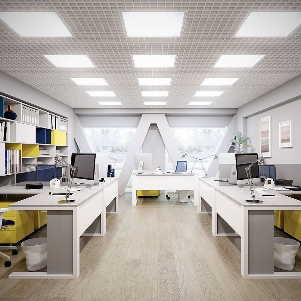V-Tac LED Panel 60x60 - 36W, flimmerfri, 120 lm/W, hvid kant, 5 års garanti