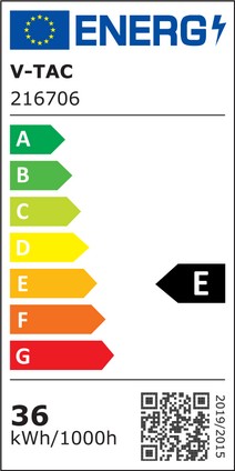 V-Tac LED Panel 60x60 - 36W, flimmerfri, 120 lm/W, hvid kant, 5 års garanti