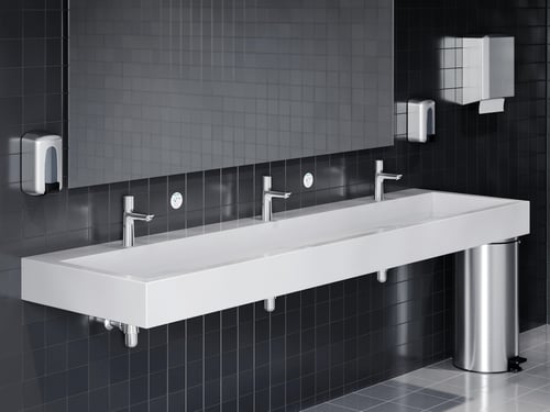 Hansgrohe Talis E Selvlukkende håndvaskarmatur m/temp, krom