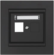 CENTRUMPLADE KEYSTONE, LIGE, 1-VEJS, SORT
