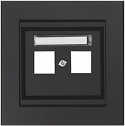 CENTRUMPLADE KEYSTONE, LIGE, 2-VEJS, SORT