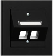 CENTRUMPLADE KEYSTONE, VINKLET, 2-VEJS, SORT