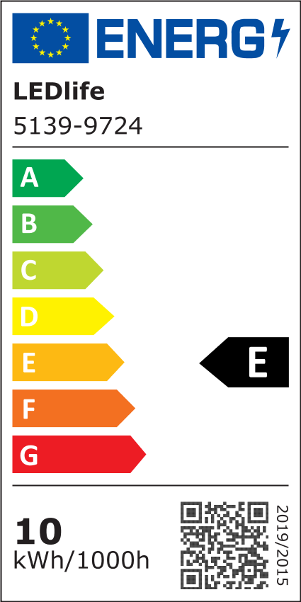 9,5W/m COB-LED Strip - 5m, IP20, 480 LED pr. meter, 24V, COB LED, RA94