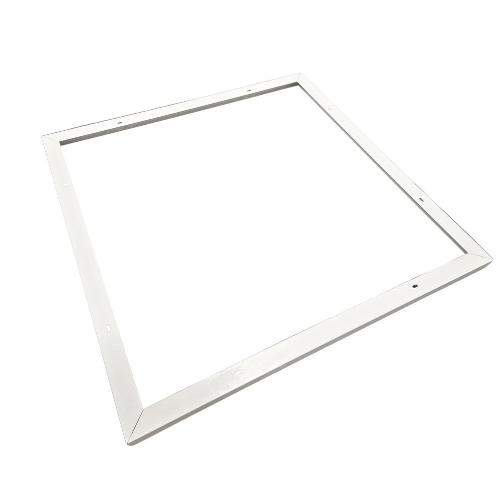 Troldtektramme 60x60 LED - Tilpasset Troldtekt, hvid kant, nem montering
