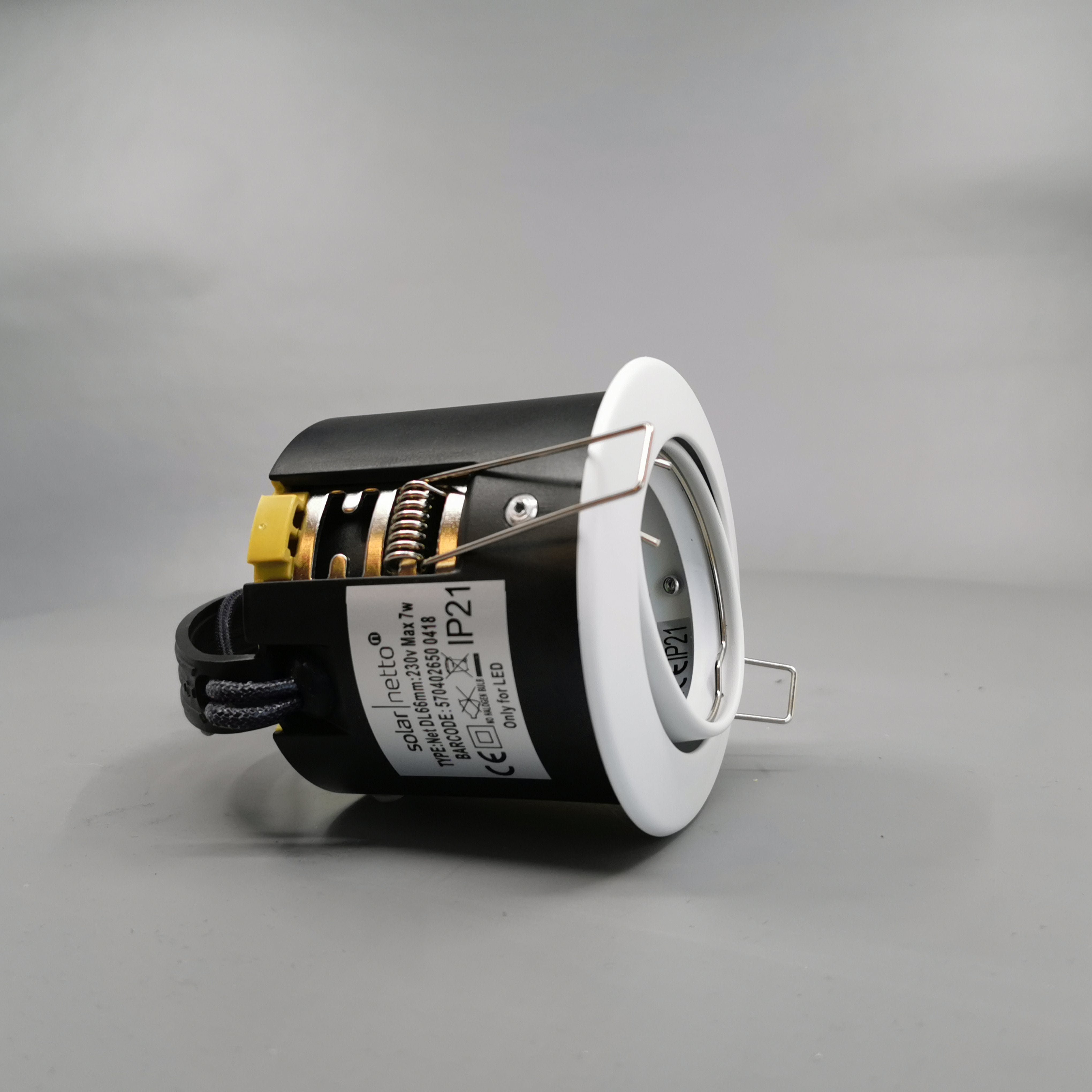 Indbygningsspot 230V GU10 Max 7W LED - mat hvid