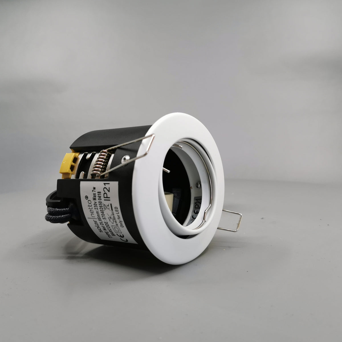 Indbygningsspot 230V GU10 Max 7W LED - mat hvid (360° frame 22)