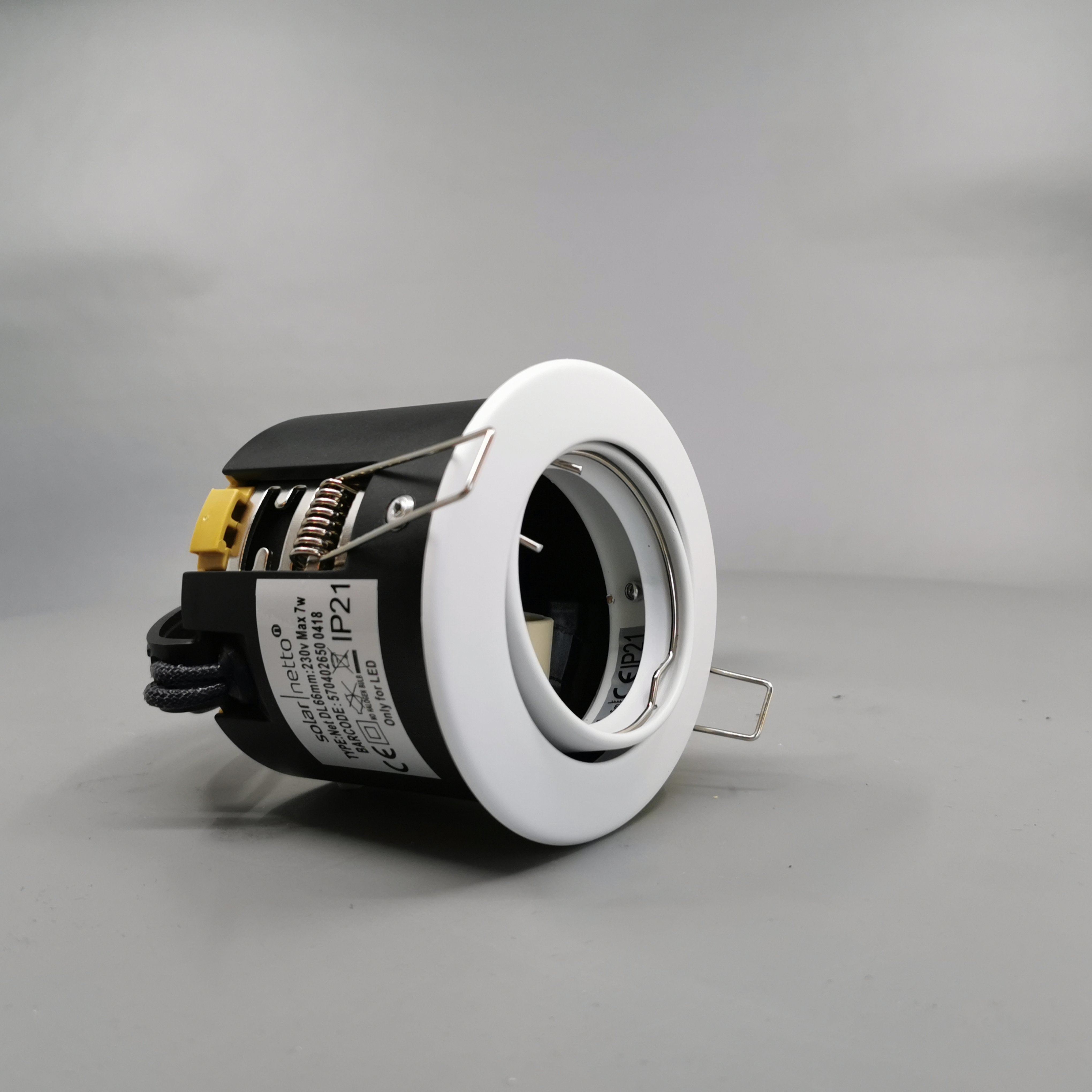 Indbygningsspot 230V GU10 Max 7W LED - mat hvid