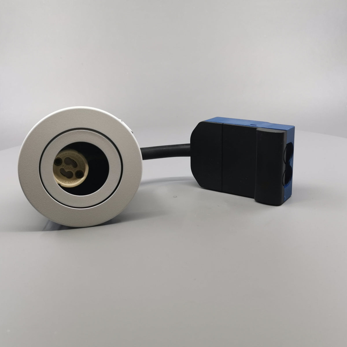 Blue-DL udendørsspot version 1 m. GU10 fatning - Mat hvid