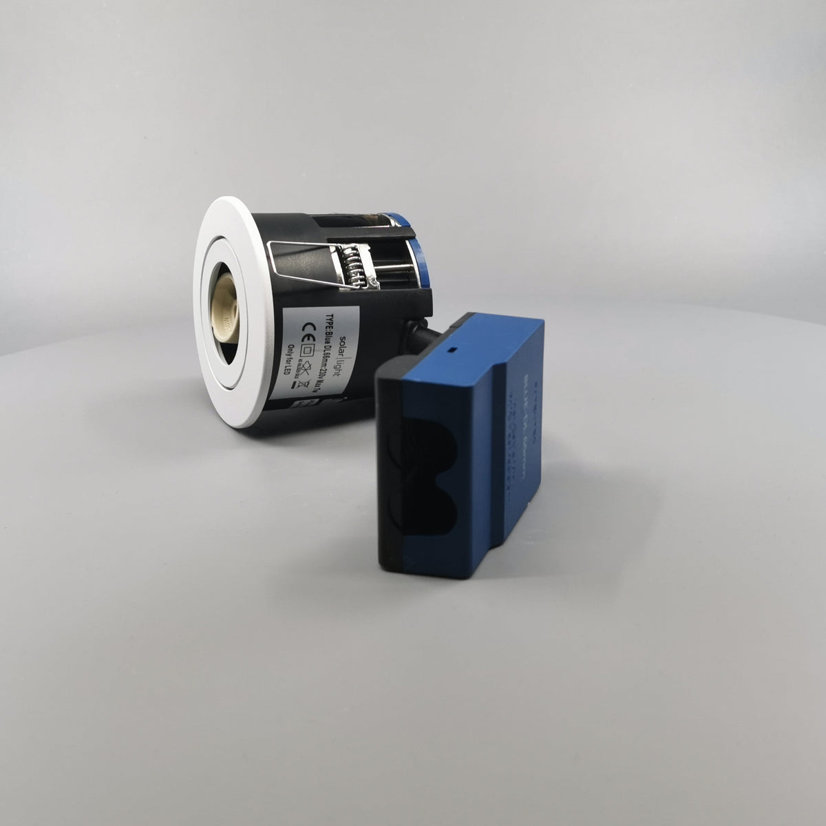 Blue-DL udendørsspot version 1 m. GU10 fatning - Mat hvid (360° frame 6)