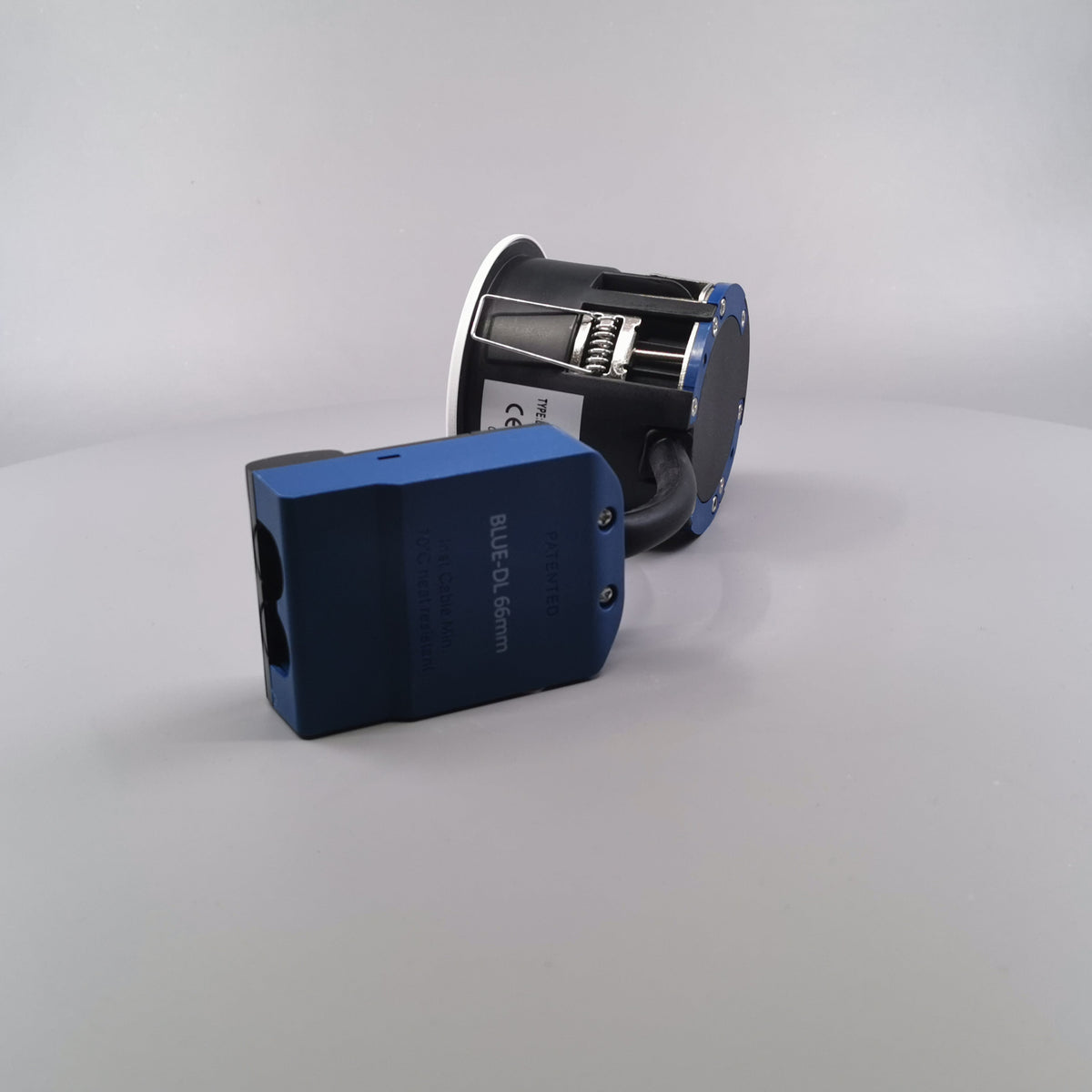 Blue-DL udendørsspot version 1 m. GU10 fatning - Mat hvid (360° frame 9)