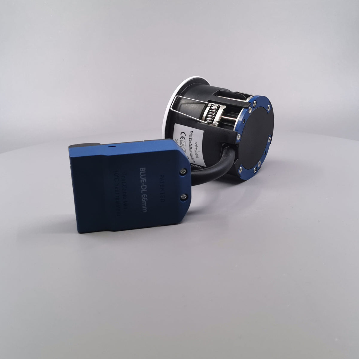 Blue-DL udendørsspot version 1 m. GU10 fatning - Mat hvid (360° frame 10)