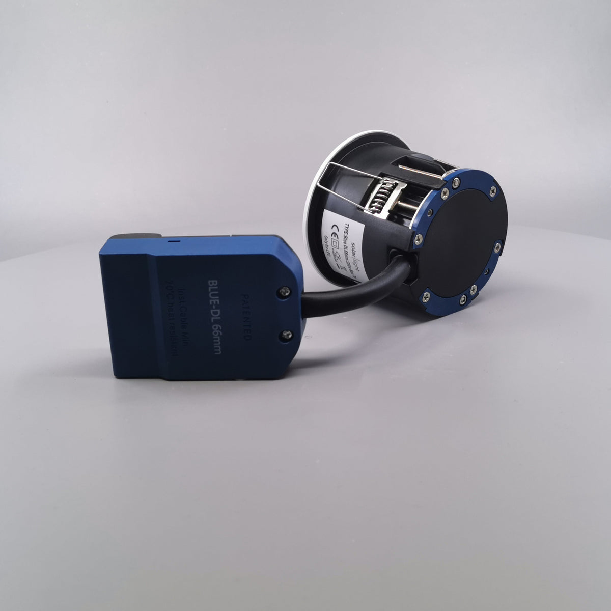 Blue-DL udendørsspot version 1 m. GU10 fatning - Mat hvid (360° frame 11)