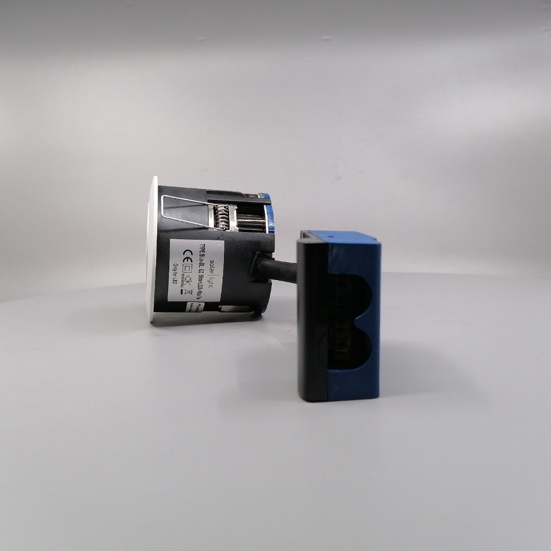 Indbygningsspots m. GU10 fatning G2 - rund, mat hv