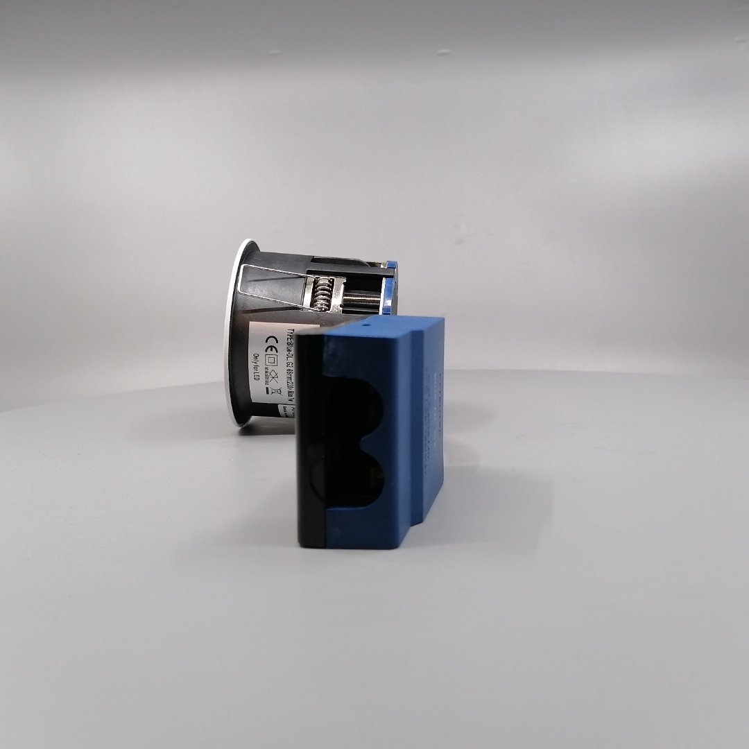 Indbygningsspots m. GU10 fatning G2 - rund, mat hv