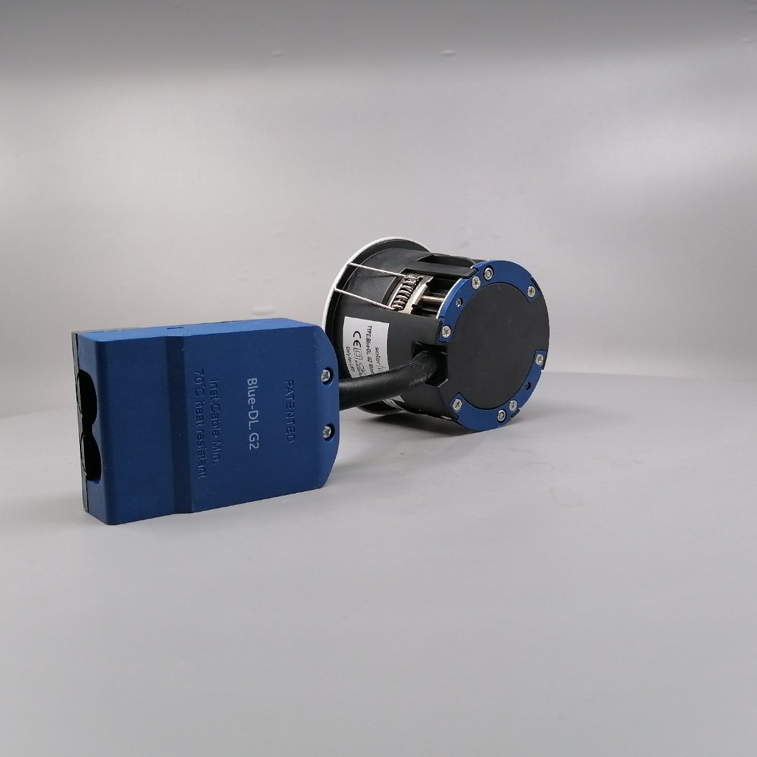 Indbygningsspots m. GU10 fatning G2 - rund, mat hv