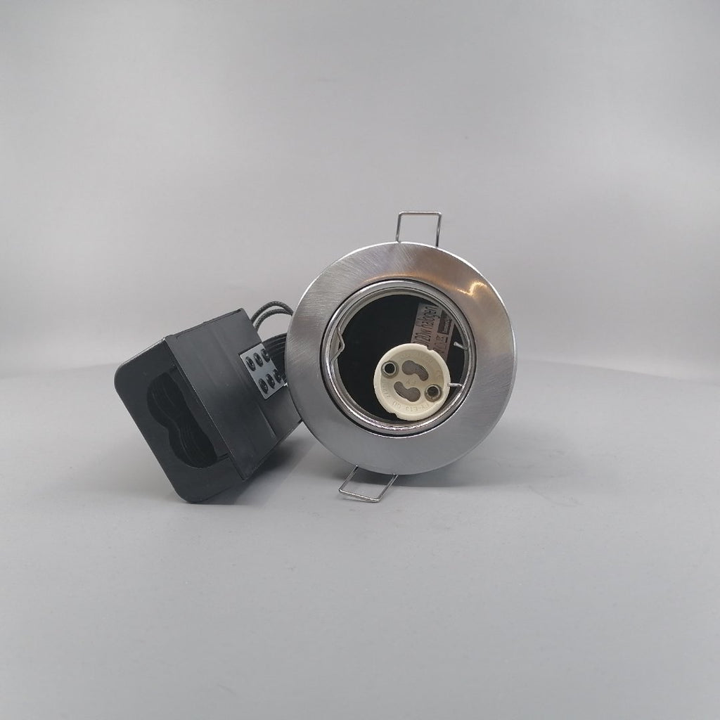 Indbygningsspot 230V GU10 Max  7W LED Børstet