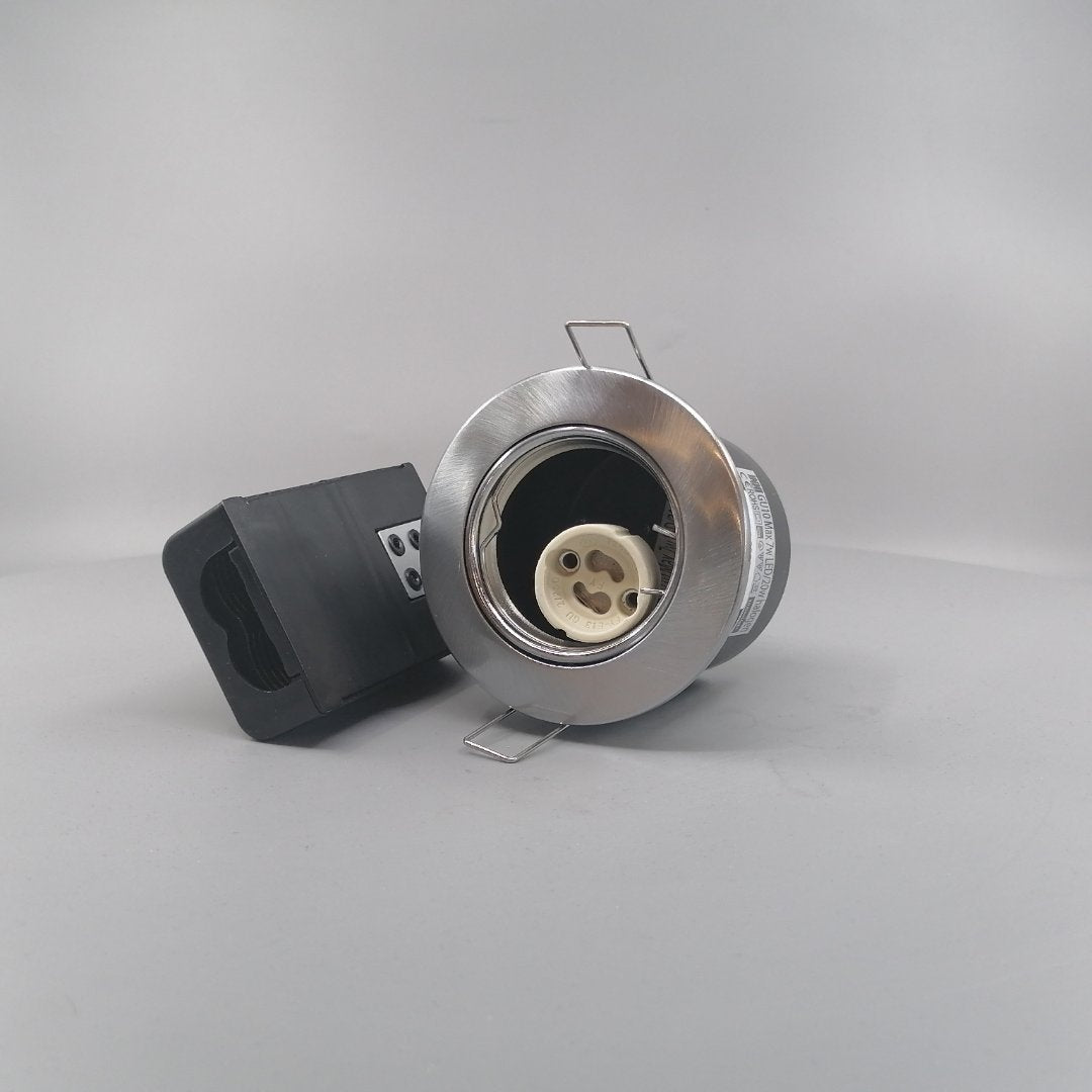 Indbygningsspot 230V GU10 Max  7W LED Børstet