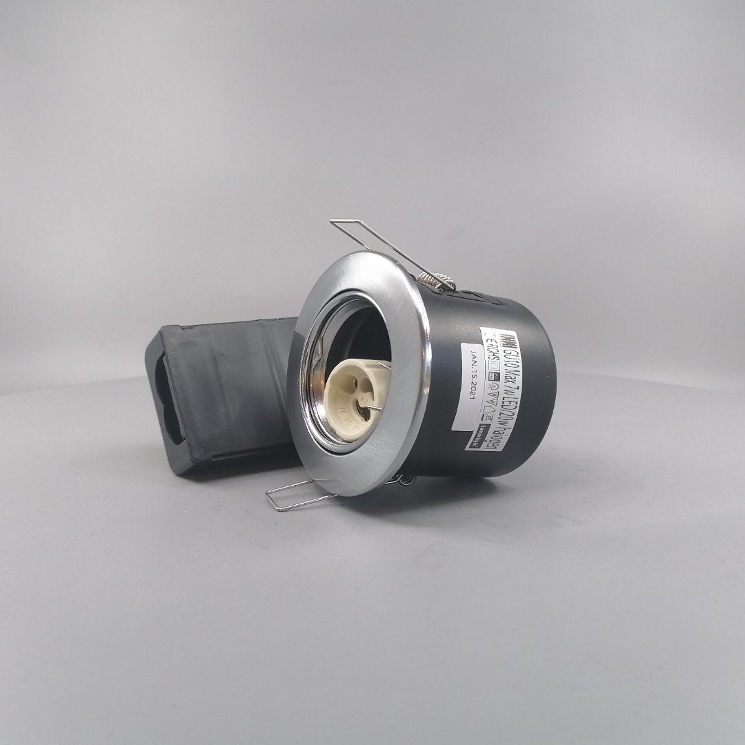 Indbygningsspot 230V GU10 Max  7W LED Børstet