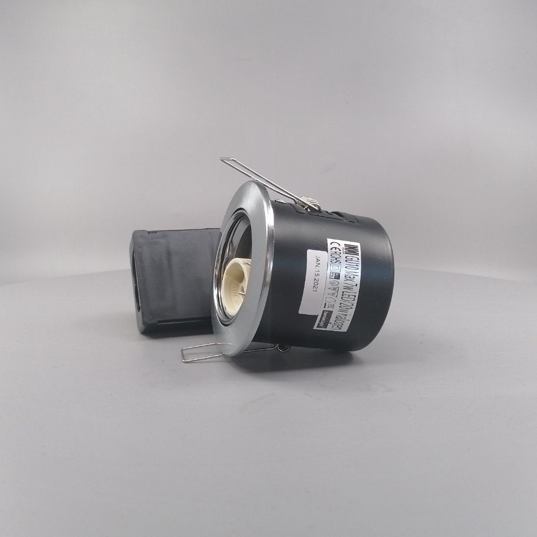 Indbygningsspot 230V GU10 Max  7W LED Børstet