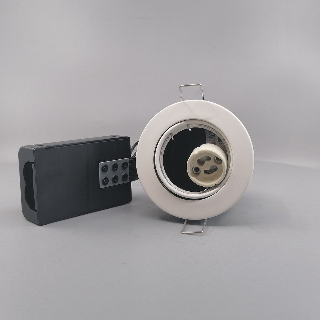 Indbygningsspot 230V GU10  max 7W Led -mat hvid