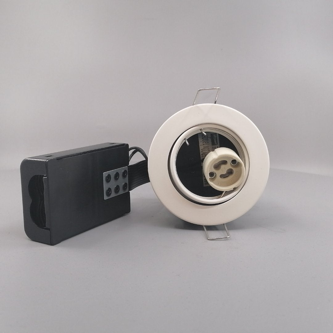 Indbygningsspot 230V GU10  max 7W Led -mat hvid (360° frame 24)