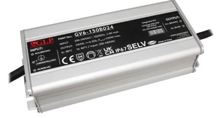 LED DRIVER CV 24V, 150W, IP67