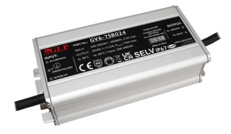 LED DRIVER CV 12V, 75W, IP67