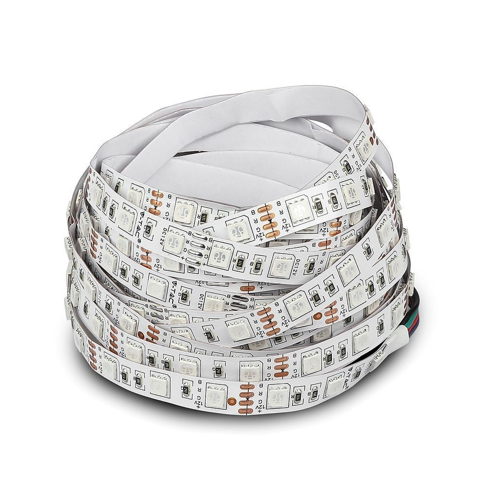 V-Tac 7W/m RGB LED-stripsæt - 5m, 60 LED pr. meter