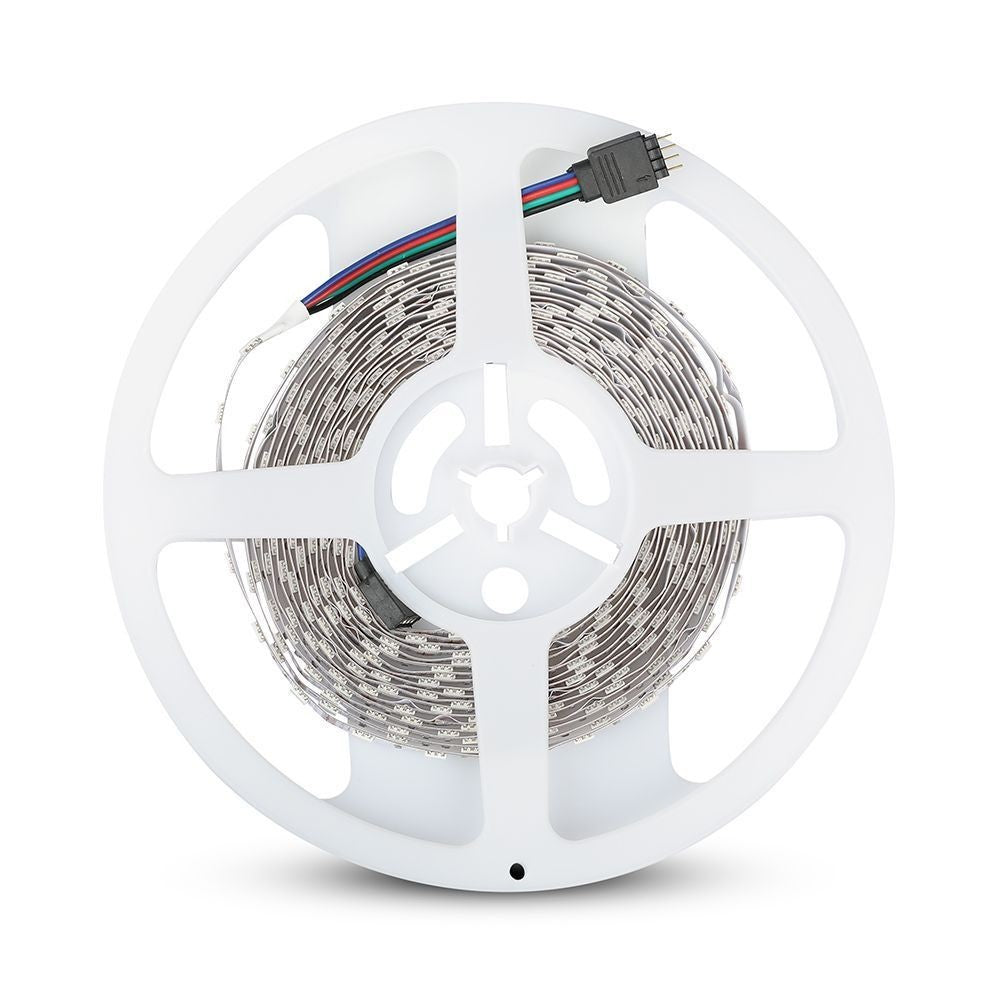 V-Tac 7W/m RGB LED-stripsæt - 5m, 60 LED pr. meter