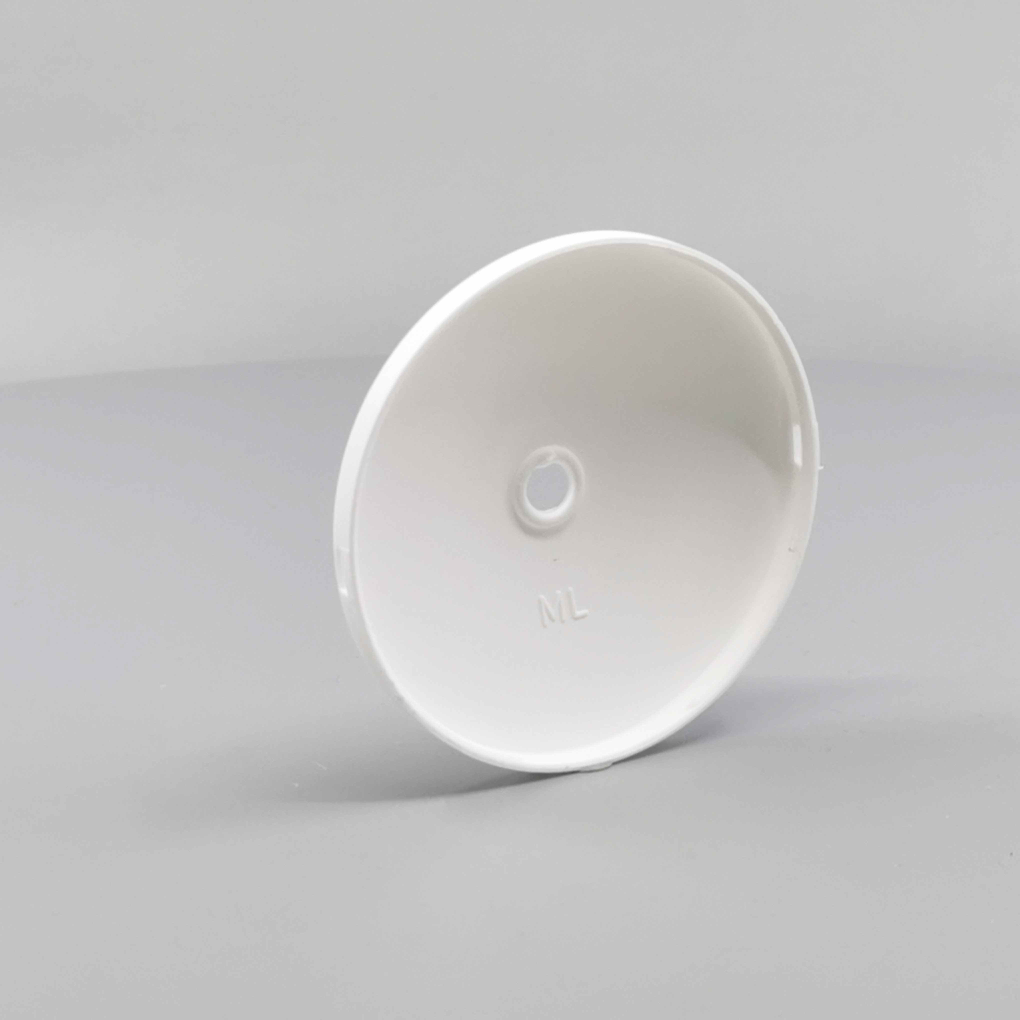 Dæksel for lampeudtag Ø75 Hvid