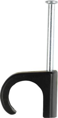 Clips 7-10 25mm sømlængde sort - 100 stk.