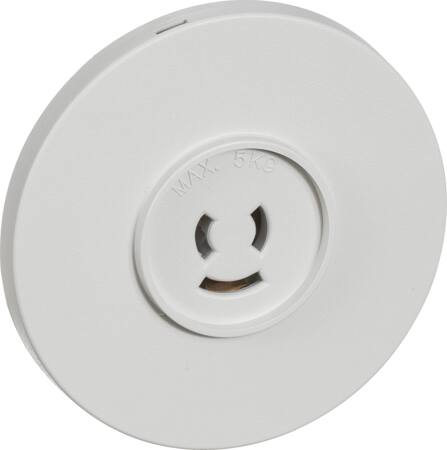 Fuga Lampestikkontakt Ø 80 lysegrå