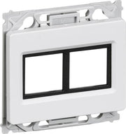 Dataudtag opus 66 stp/utp lige 2 stikk 1 hvid