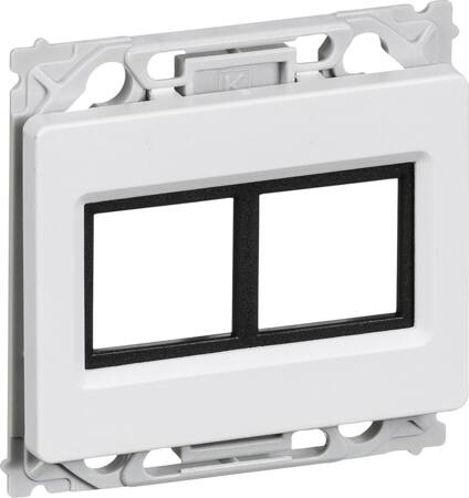 Dataudtag opus 66 stp/utp lige 2 stikk 1 hvid