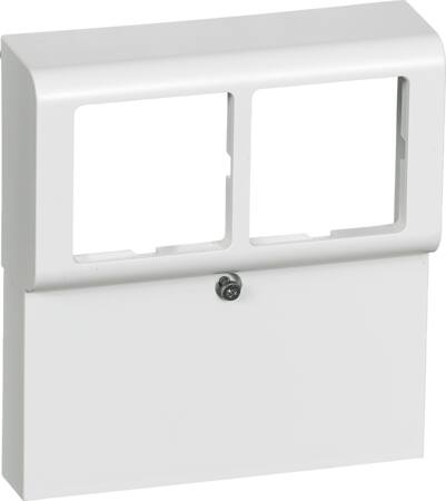 Dæksel for panelunderlag softline 2 modul hvid