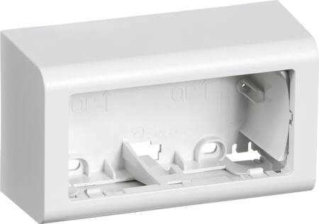 LK Fuga Softline vandret underlag 2 modul 49mm dyb - hvid