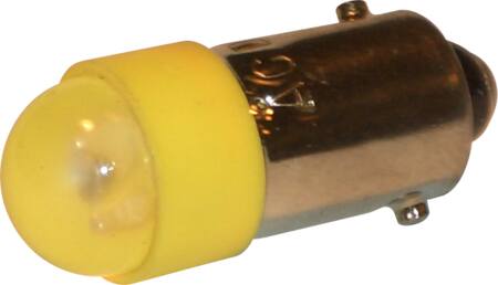 LED Ø10X25 BA9S 230VAC/DC GUL