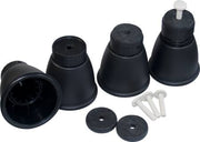 PLASTFØDDER SORT PLASTNITTE, 105 MM