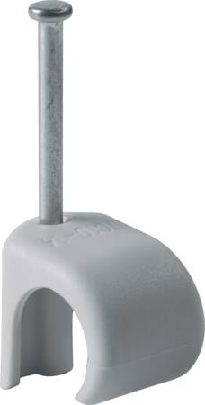 Kabelclips til 14-19mm kabel 35mm søm grå - 100 stk.